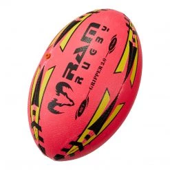 Ram Rugby Gripper 2.0 - Pro Trainer Ball - Fluoro Pink
