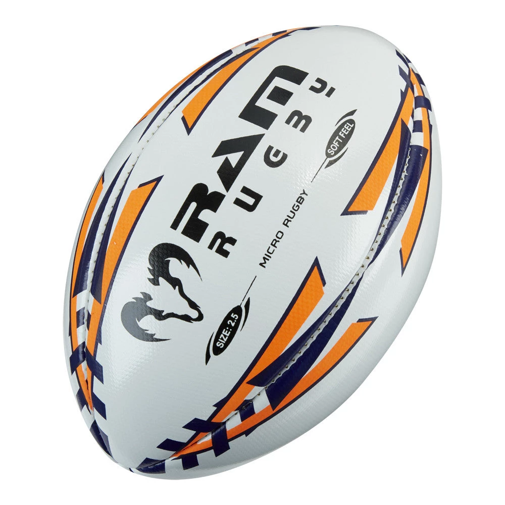 Ram Rugby Home Training Micro Rugby - Soft Feel Ball - Size 2.5 3 Ram Rugby Home Training Micro Rugby - Soft Feel Ball - Size 2.5