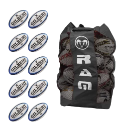 Gilbert Omega Blue Match Ball Bundle - 15 X Balls And Bag