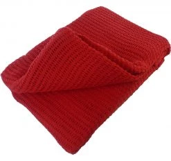 Allsports First Aid Cellular Cotton Blanket - Washable - Red
