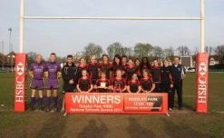 HSBC Branded Ram Rugby Post Protectors (12"), Rigid Corner Flags And Corner Pole Set - Special Offer