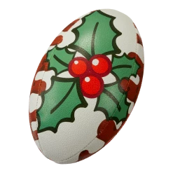 Ram Rugby Balls Squad - Training Ball - Christmas Pudding Design