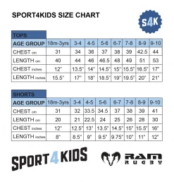 Ram Rugby Sport 4 Kids - Club Shop S4K Football Uniform Bundle