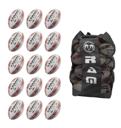 Ram Rugby Squad Trainer Ball Bundle - 30 X Balls And 2 Bags 13 Ram Rugby Squad Trainer Ball Bundle - 30 X Balls And 2 Bags