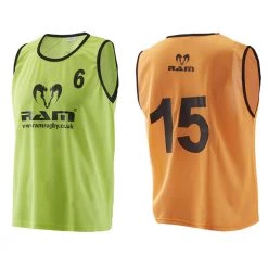Ram Rugby Numbered Training Bibs - Mesh Polyester - Set Of 15 Equipment
