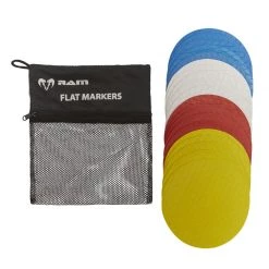 Ram Rugby Flat Marker Cones - Set Of 20