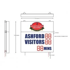 Ram Rugby Large LED Rugby Scoreboard